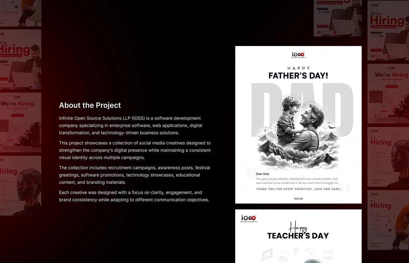 iOSS social media collection: about the project, with Father’s Day and Teacher’s Day posts