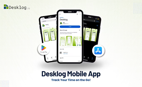 Desklog Mobile App Interface